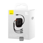 کابل تبدیل USB-C به MicroUSB/USB-C/لایتنینگ بیسوس مدل A85 طول 1.7 متر
