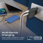 شارژر دیواری ۱۴۰ وات پرومیت مدل GANCHARGE-140W