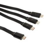 کابل تبدیل USB-C به MicroUSB/USB-C/لایتنینگ بیسوس مدل A85 طول 1.7 متر