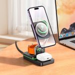 شارژر بی سیم هوکو مدل CQ10 - 3 in 1