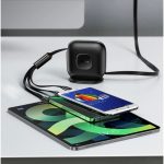 کابل تبدیل USB-C به MicroUSB/USB-C/لایتنینگ بیسوس مدل A85 طول 1.7 متر