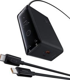 شارژر دیواری 240 وات بیسوس مدل Ultra Fast 240W